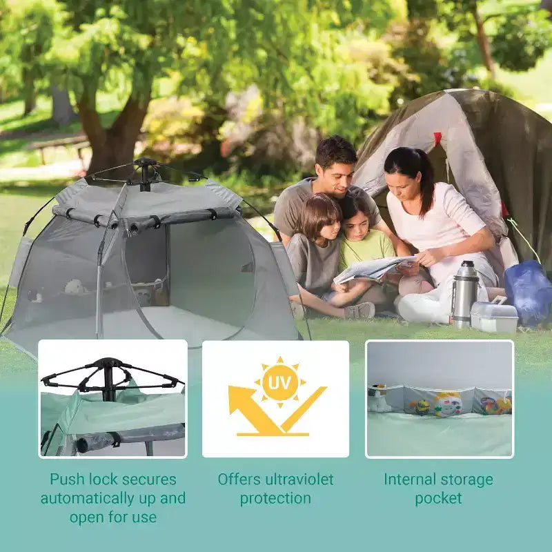 Tenda pop-up Midnight, 1 persona, Struttura in metallo
