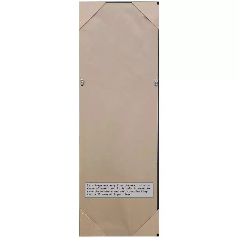 Specchio a figura intera con cornice sottile nera e argento, montabile a parete/porta, 1 persona