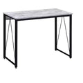 HomeRoots 35 Antiqued White and Black Writing Desk