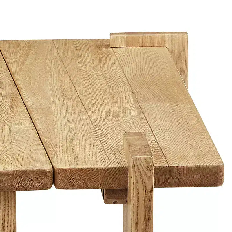 Tavolino componibile in legno massello di frassino Nero / Naturale / Teak, 2 pezzi combinabili