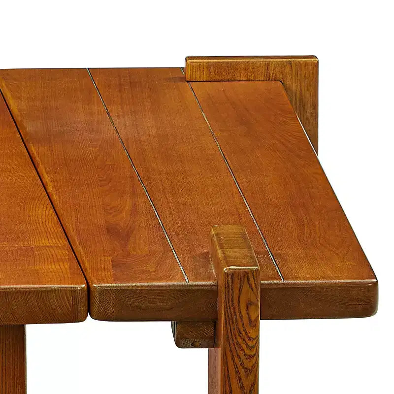 Tavolino componibile in legno massello di frassino Nero / Naturale / Teak, 2 pezzi combinabili