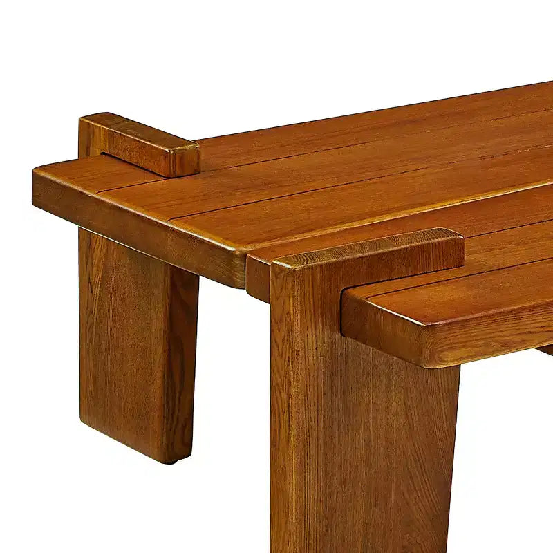 Tavolino componibile in legno massello di frassino Nero / Naturale / Teak, 2 pezzi combinabili
