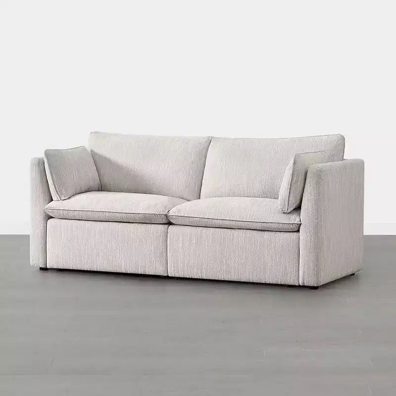 Divano componibile a 2 pezzi, 3 posti, grigio