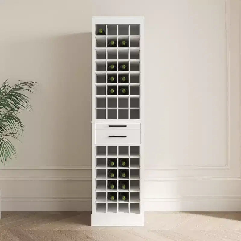 Mobile contenitore noce / marrone noce / bianco con cassetti e ripiano – Montaggio a 1 persona