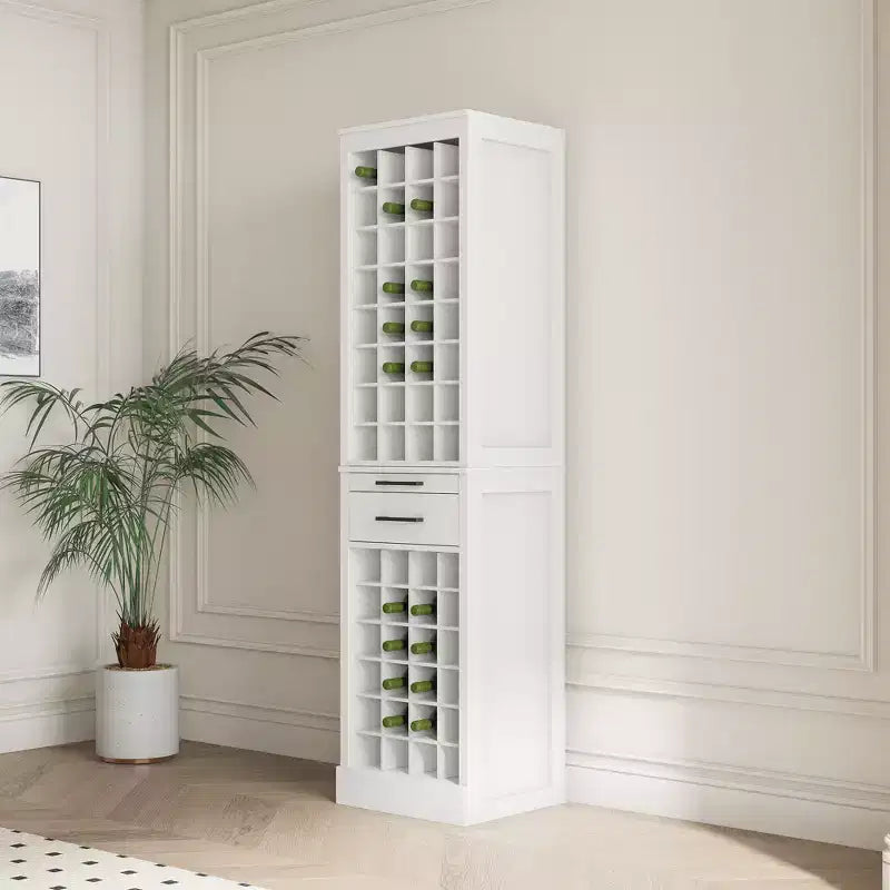 Mobile contenitore noce / marrone noce / bianco con cassetti e ripiano – Montaggio a 1 persona