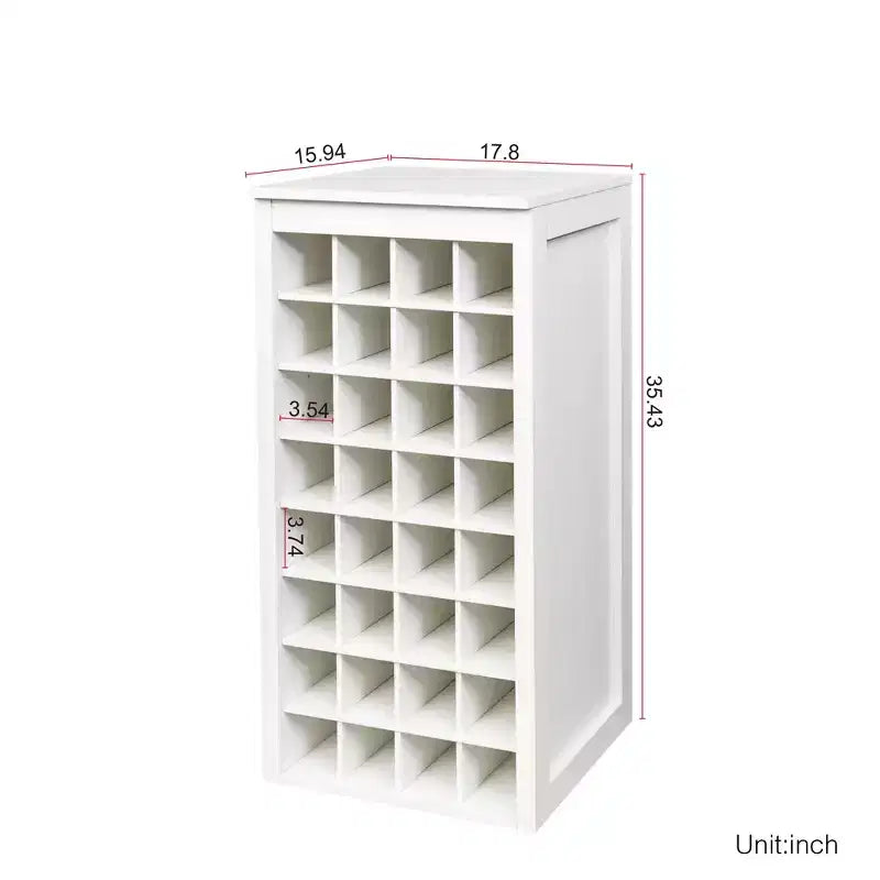 Mobile contenitore noce / marrone noce / bianco con cassetti e ripiano – Montaggio a 1 persona