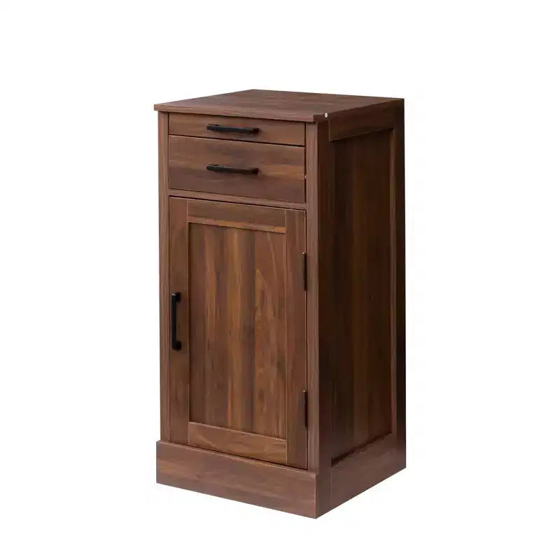 Mobile contenitore noce / marrone noce / bianco con cassetti e ripiano – Montaggio a 1 persona