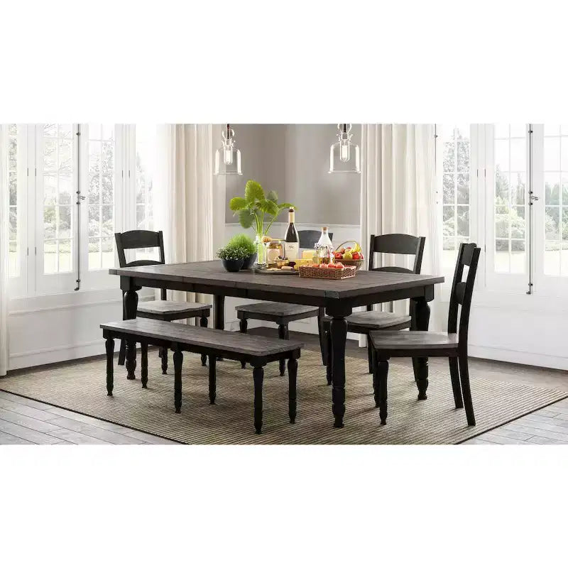 Sedia da pranzo Slatback in pino rigenerato, marrone, set da 2