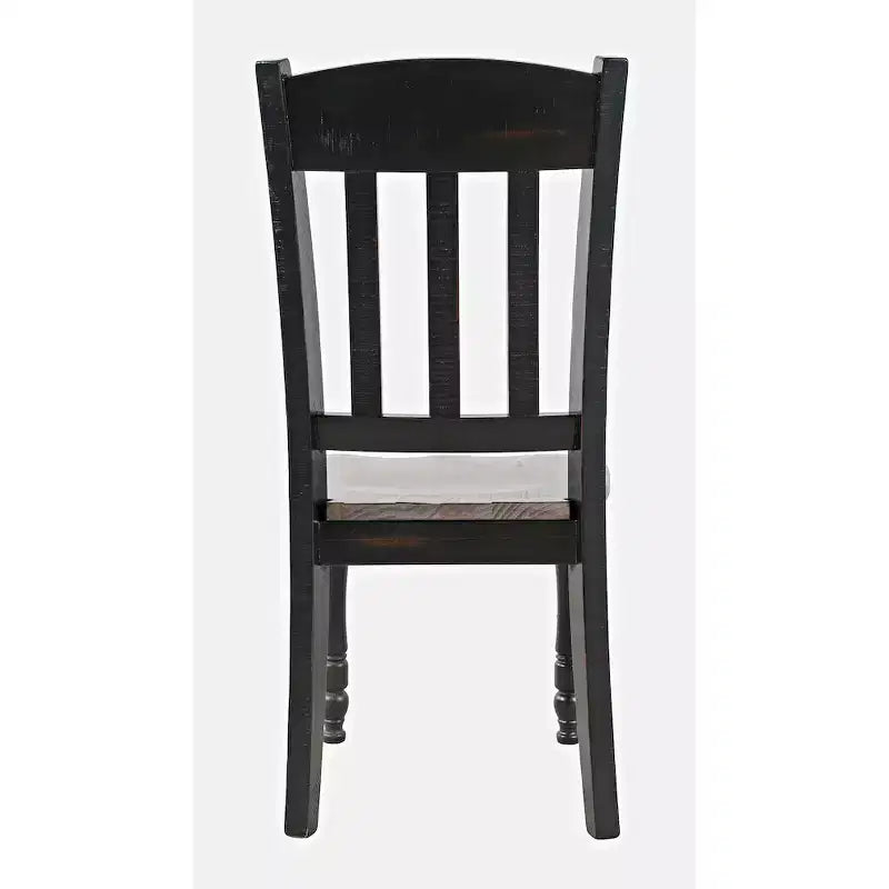 Sedia da pranzo Slatback in pino rigenerato, marrone, set da 2