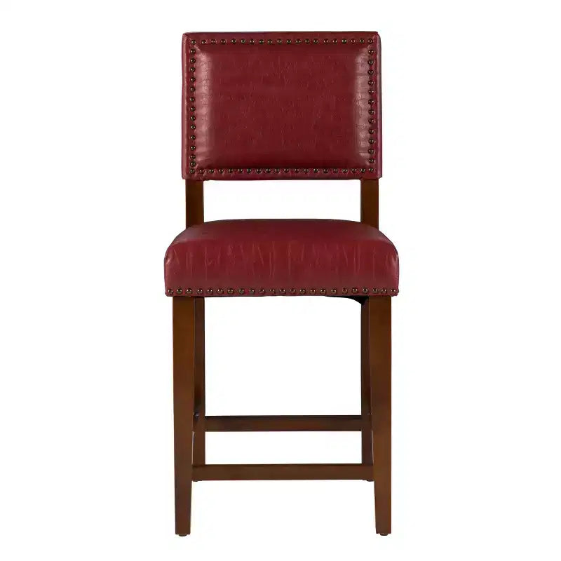 Sgabello da bancone in similpelle grigio / nero / caramello, senza braccioli, 1 posto