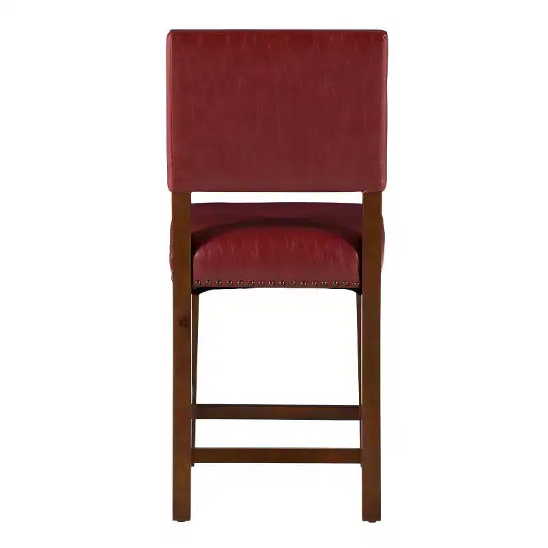 Sgabello da bancone in similpelle grigio / nero / caramello, senza braccioli, 1 posto