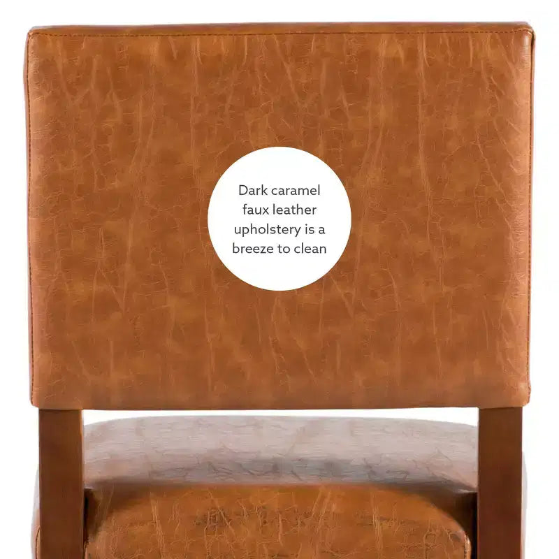 Sgabello da bancone in similpelle grigio / nero / caramello, senza braccioli, 1 posto