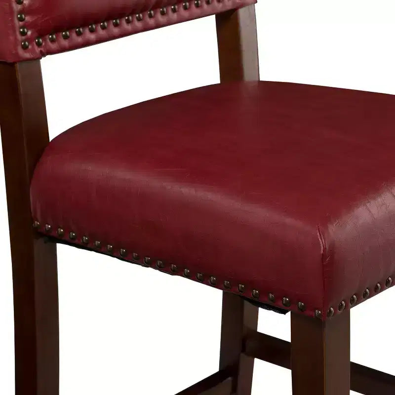 Sgabello da bancone in similpelle grigio / nero / caramello, senza braccioli, 1 posto