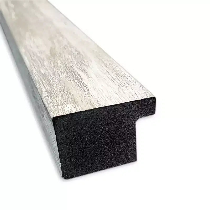 Specchio da parete stretto con cornice effetto screpolato color argento metallizzato, singolo, 2 misure