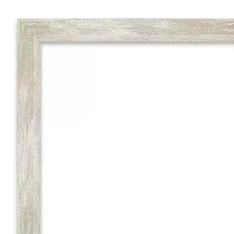 Specchio da parete stretto con cornice effetto screpolato color argento metallizzato, singolo, 2 misure