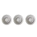 Northlight Set of 3 Round Gray Cascading Angular Orbs Mirrors 10