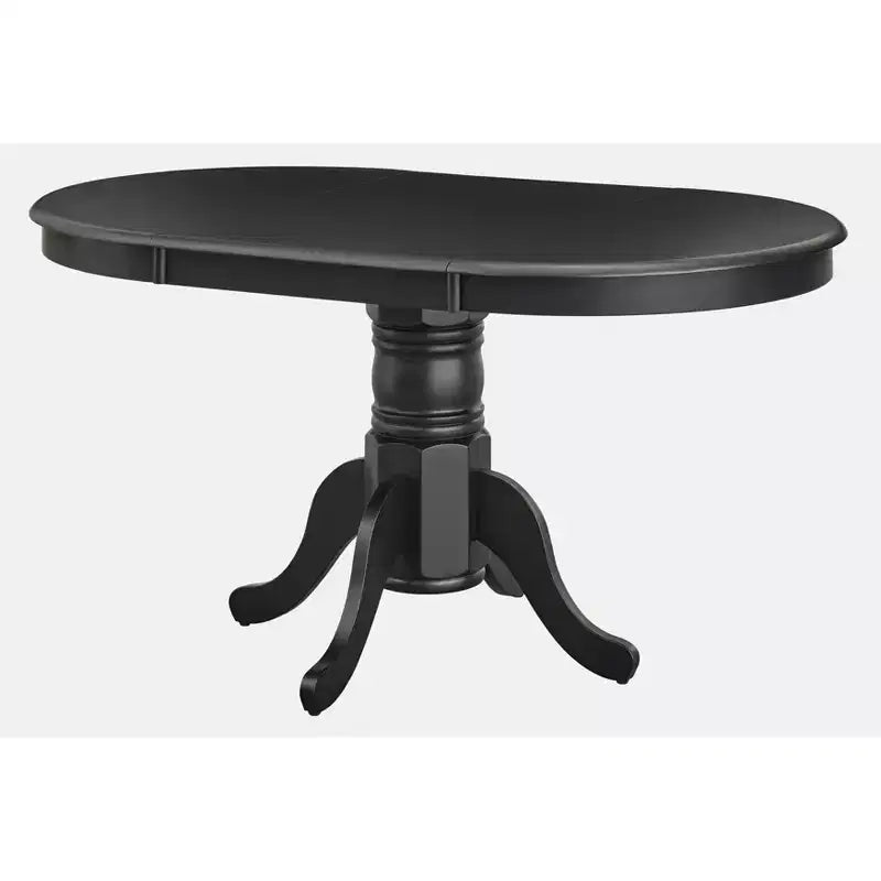 Set tavolo da pranzo allungabile rotondo da fattoria, bianco/naturale e multicolore, 6 posti, 7 pezzi
