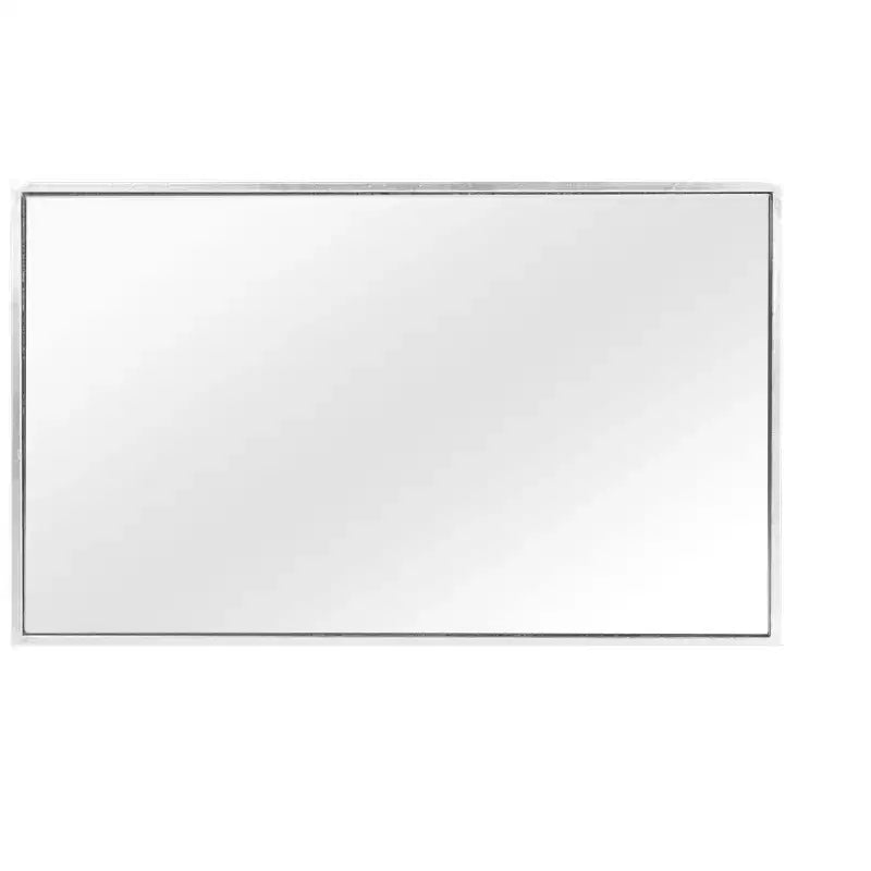 Tavolino d'appoggio rettangolare Oro/Bianco e Argento/Specchio per 1