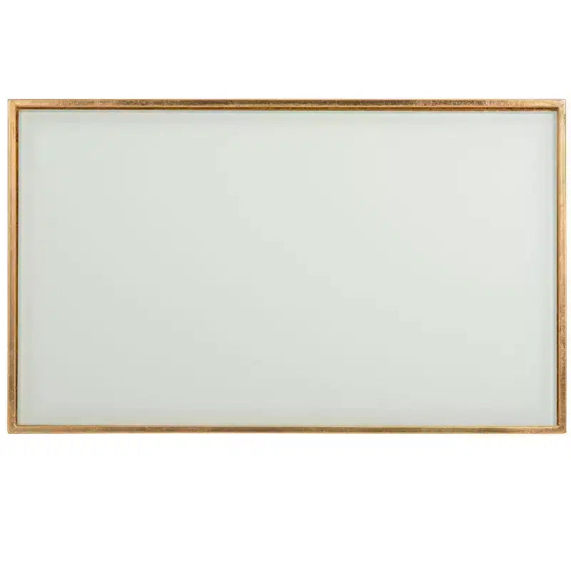 Tavolino d'appoggio rettangolare Oro/Bianco e Argento/Specchio per 1