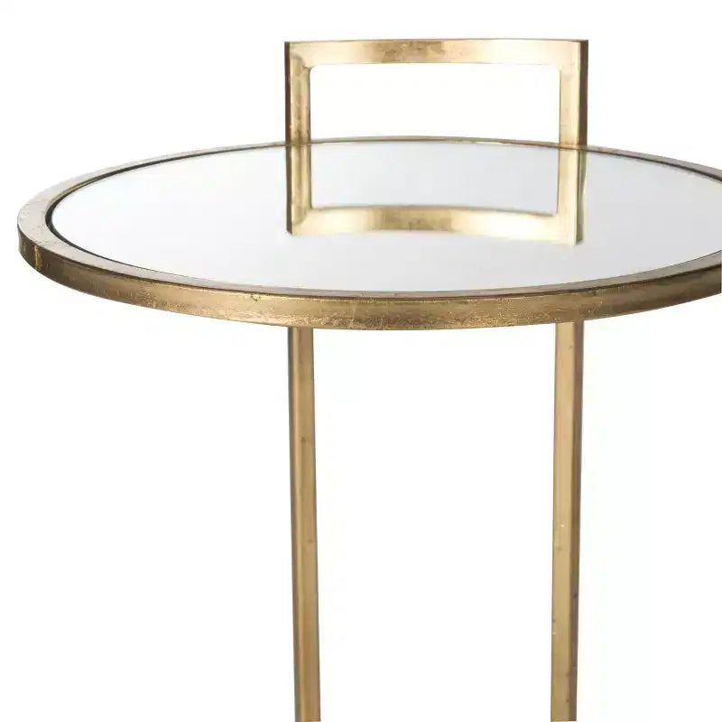 Tavolino rotondo d'appoggio Accent oro, 1 pezzo