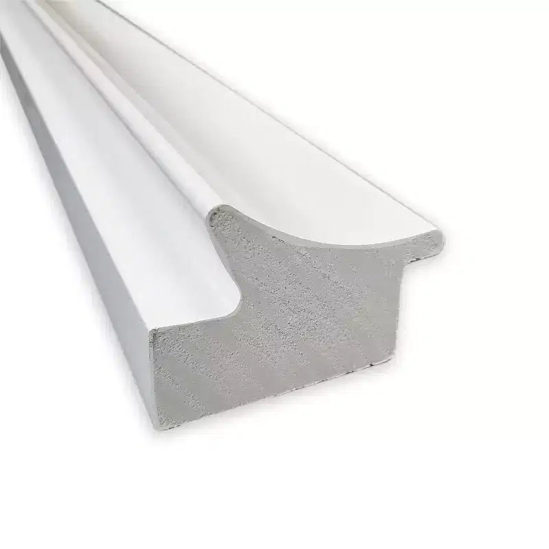 Specchio a figura intera da appoggio, argento/bianco, singolo, cornice in polistirene