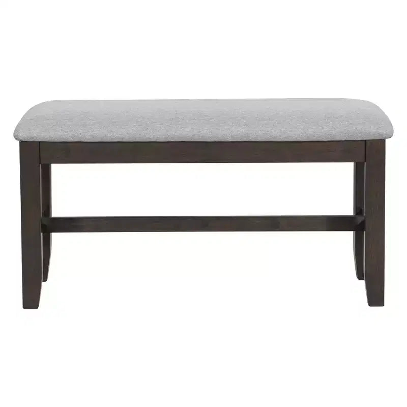 Set da pranzo pieghevole Espresso/Grigio per 6, stile a X, 6 pezzi